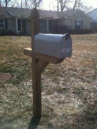 White Metal Box - 'classic' - Gothic post - $200 installed