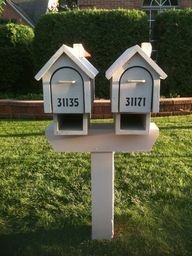 Designed by ? - Wood - Custom 2 unit - Repairs by MetroMailbox.net