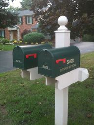 Designed by ? - Wood - Custom 2 unit - Remade Design by MetroMailbox.net